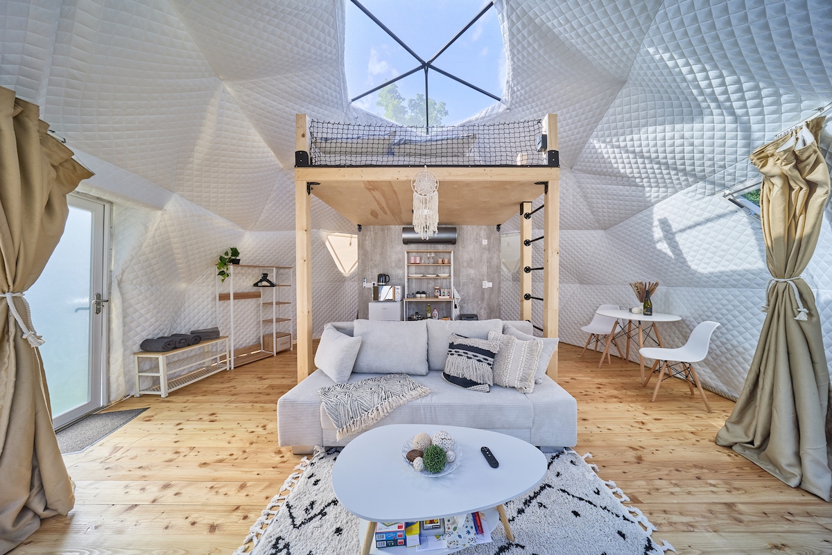 Glamping tent Slapy boho style